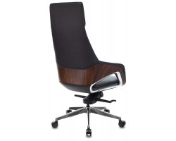 Кресло руководителя Бюрократ _DAO-2 черный кожа с подголов. крестовина алюминий-foto4