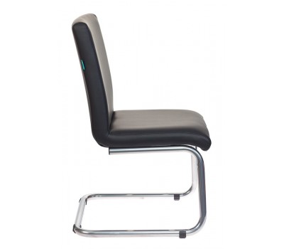 Кресло Бюрократ CH-250-V черный эко.кожа полозья металл хром