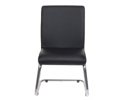 Кресло Бюрократ CH-250-V черный эко.кожа полозья металл хром-foto2