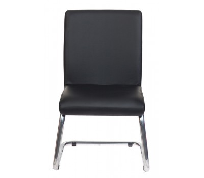 Кресло Бюрократ CH-250-V черный эко.кожа полозья металл хром