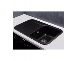 Кухонная мойка LIRA 1B1D BLACK METALLIC KUPPERSBERG-foto2