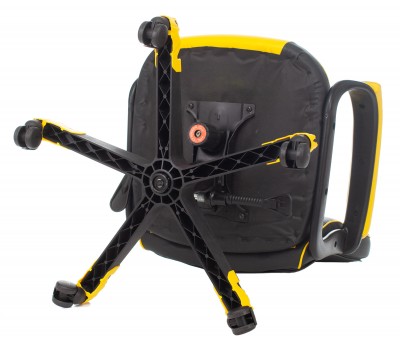 Кресло игровое Zombie GAME 17 черный/желтый текстиль/эко.кожа крестовина пластик