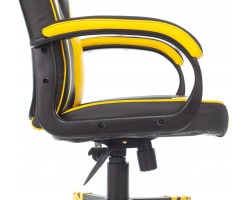 Кресло игровое Zombie GAME 17 черный/желтый текстиль/эко.кожа крестовина пластик-foto10