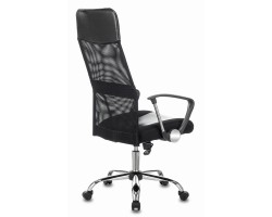 Кресло руководителя Бюрократ CH-600SL черный эко.кожа/сетка крестовина металл хром-foto4