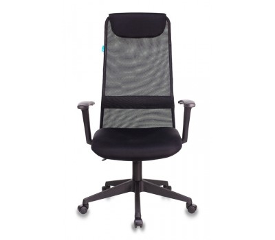 Кресло руководителя Бюрократ KB-8N черный TW-01 TW-11 сетка/ткань с подголов. крестовина пластик