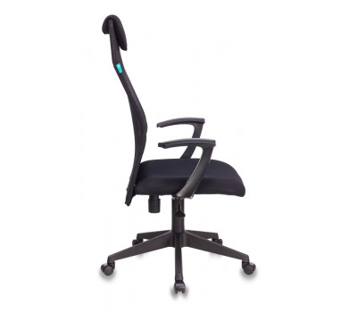 Кресло руководителя Бюрократ KB-8N черный TW-01 TW-11 сетка/ткань с подголов. крестовина пластик