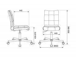 Кресло Бюрократ CH-330M черный Light-20 крестовина металл черный-foto5
