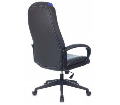 Кресло игровое Zombie 8 черный/синий эко.кожа крестовина пластик