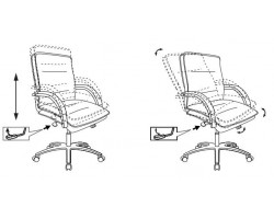 Кресло руководителя Бюрократ T-9927SL-LOW светло-коричневый Leather Eichel кожа низк.спин. крестовина металл хром-foto7