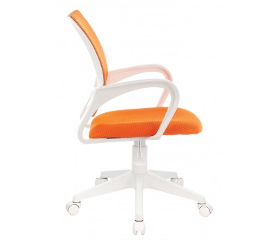 Кресло Бюрократ CH-W695NLT оранжевый TW-38-3 TW-96-1 сетка/ткань крестовина пластик пластик белый
