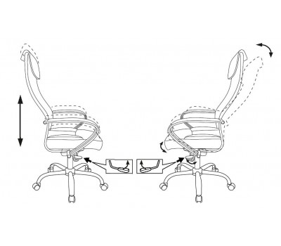 Кресло руководителя Бюрократ CH-609SL/ECO черный эко.кожа крестовина металл хром