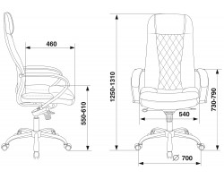 Кресло руководителя Бюрократ CH-609SL/ECO черный эко.кожа крестовина металл хром-foto7