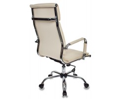 Кресло руководителя Бюрократ Ch-993 слоновая кость эко.кожа крестовина металл хром-foto4