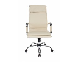 Кресло руководителя Бюрократ Ch-993 слоновая кость эко.кожа крестовина металл хром-foto2