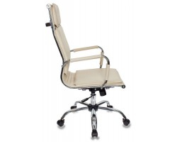 Кресло руководителя Бюрократ Ch-993 слоновая кость эко.кожа крестовина металл хром-foto3