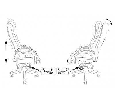 Кресло руководителя Бюрократ T-9923WALNUT коричневый кожа крестовина металл/дерево