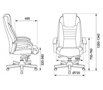 Кресло руководителя Бюрократ T-9923WALNUT коричневый кожа крестовина металл/дерево