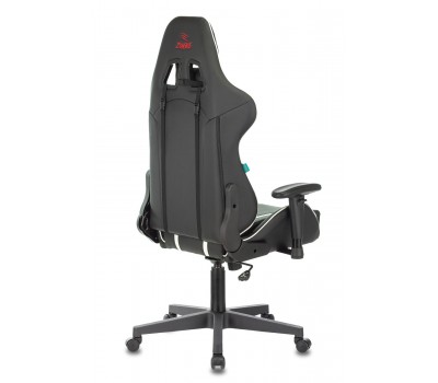 Кресло игровое Zombie A4 черный/белый эко.кожа с подголов. крестовина пластик