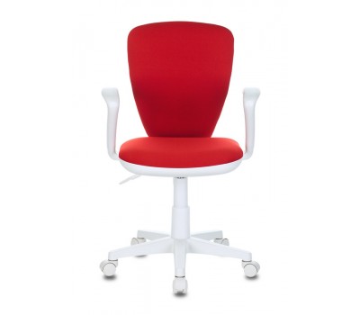 Кресло детское Бюрократ KD-W10AXSN красный 26-22 крестовина пластик пластик белый