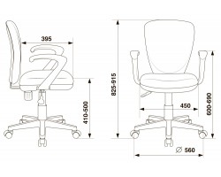 Кресло детское Бюрократ KD-W10AXSN красный 26-22 крестовина пластик пластик белый-foto5