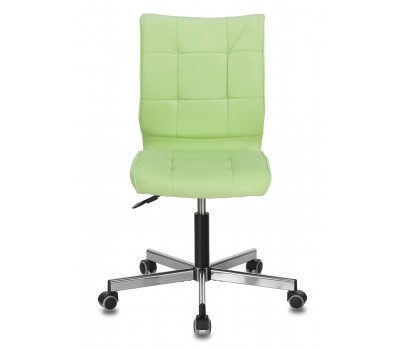 Кресло Бюрократ CH-330M светло-салатовый Velvet 81 крестовина металл хром