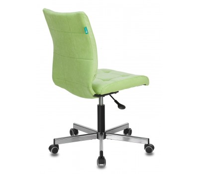Кресло Бюрократ CH-330M светло-салатовый Velvet 81 крестовина металл хром