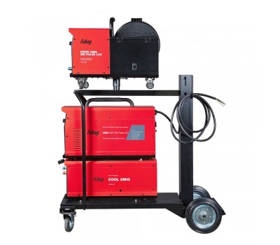 FUBAG Сварочный полуавтомат инвертор XMIG 500T DW PULSE + Подающий механизм DRIVE XMIG DW PULSE + Горелка FB 550W 3m + Блок жидкостного охлаждения Cool XMIG + Шланг-пакет 5 метров 70мм2 14 pol с жидкостным охлаждением + Тележка XMIG