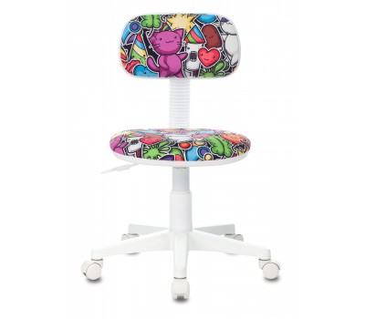 Кресло детское Бюрократ CH-W201NX мультиколор маскарад крестовина пластик пластик белый