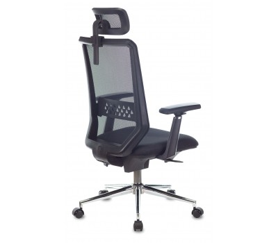 Кресло руководителя Бюрократ MC-612N-H черный TW-01 38-418 сетка/ткань с подголов. крестовина металл хром