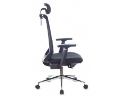 Кресло руководителя Бюрократ MC-612N-H черный TW-01 38-418 сетка/ткань с подголов. крестовина металл хром-foto3