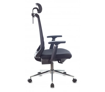 Кресло руководителя Бюрократ MC-612N-H черный TW-01 38-418 сетка/ткань с подголов. крестовина металл хром