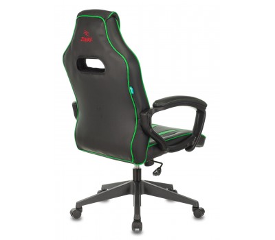 Кресло игровое Zombie A3 черный/зеленый эко.кожа крестовина пластик