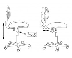 Кресло Бюрократ CH-1201NX бордовый 15-11 крестовина пластик-foto6