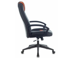 Кресло игровое Zombie VIKING-8 черный/оранжевый эко.кожа крестовина пластик-foto3