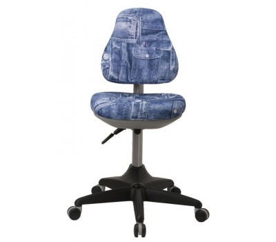 Кресло детское Бюрократ KD-2 синий джинса 50-31 крестовина пластик