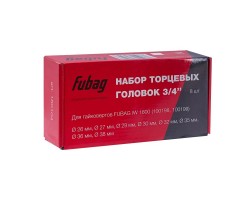 FUBAG Набор торцевых головок 3/4", 8 шт. для гайковертов IW 1600 (26-27-29-30-32-35-36-38 мм.), картонная коробка-foto4