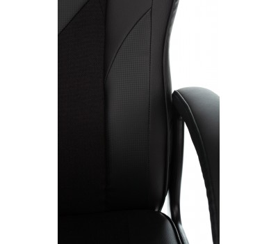 Кресло игровое Zombie GAME 17 черный текстиль/эко.кожа крестовина пластик