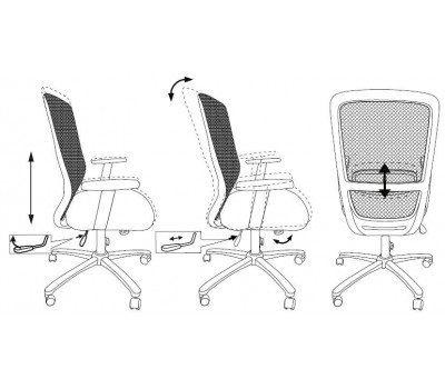 Кресло Бюрократ CH-899SL черный TW-01 сиденье черный TW-11 сетка/ткань крестовина металл хром