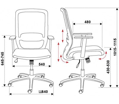 Кресло Бюрократ CH-899SL черный TW-01 сиденье черный TW-11 сетка/ткань крестовина металл хром