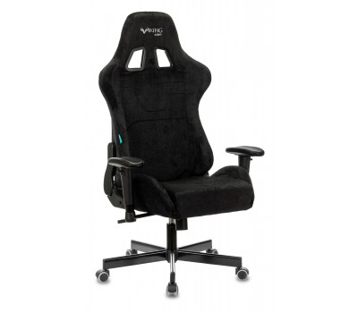 Кресло игровое Zombie VIKING KNIGHT Fabric черный Light-20 с подголов. крестовина металл