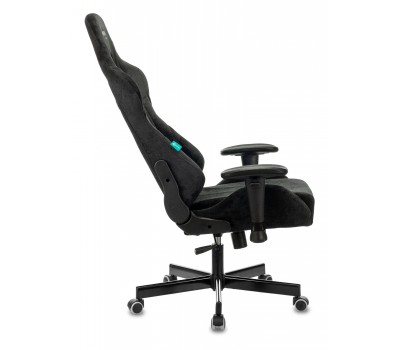 Кресло игровое Zombie VIKING KNIGHT Fabric черный Light-20 с подголов. крестовина металл