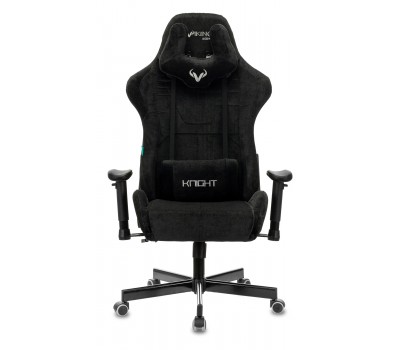 Кресло игровое Zombie VIKING KNIGHT Fabric черный Light-20 с подголов. крестовина металл