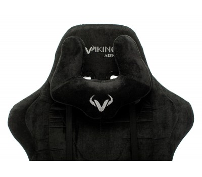 Кресло игровое Zombie VIKING KNIGHT Fabric черный Light-20 с подголов. крестовина металл