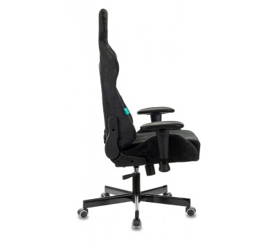 Кресло игровое Zombie VIKING KNIGHT Fabric черный Light-20 с подголов. крестовина металл