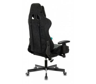 Кресло игровое Zombie VIKING KNIGHT Fabric черный Light-20 с подголов. крестовина металл