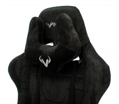 Кресло игровое Zombie VIKING KNIGHT Fabric черный Light-20 с подголов. крестовина металл