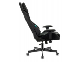 Кресло игровое Zombie VIKING KNIGHT Fabric черный Light-20 с подголов. крестовина металл-foto5