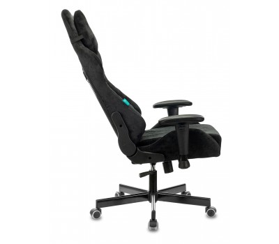 Кресло игровое Zombie VIKING KNIGHT Fabric черный Light-20 с подголов. крестовина металл