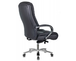 Кресло руководителя Бюрократ T-9925SL черный кожа крестовина металл хром-foto4