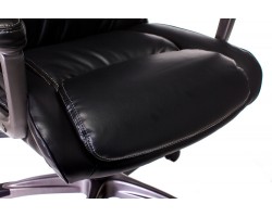 Кресло руководителя Бюрократ T-9914 черный рец.кожа/кожзам крестовина пластик пластик серебро-foto8